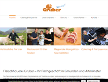 Tablet Screenshot of gruber-fleisch.at